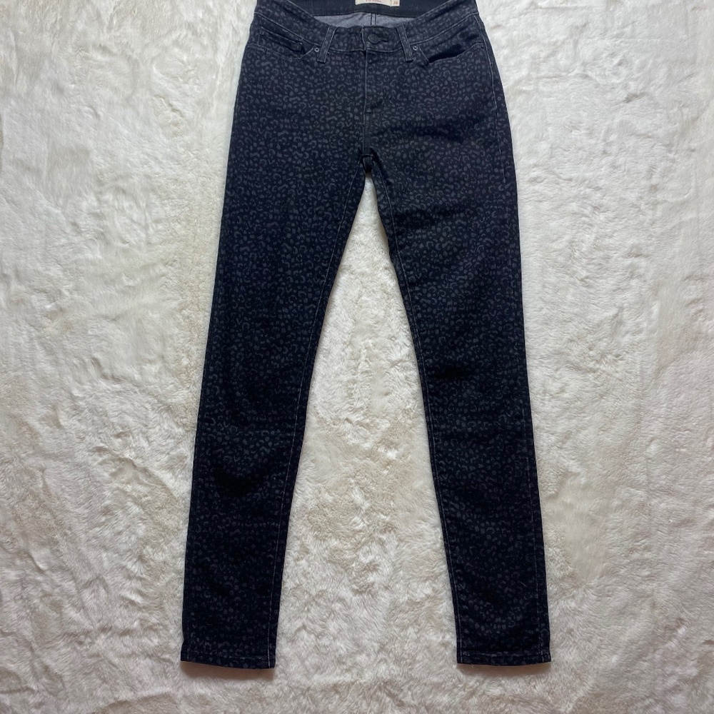 Levi Strauss & Co 711 skinny leopard jeans